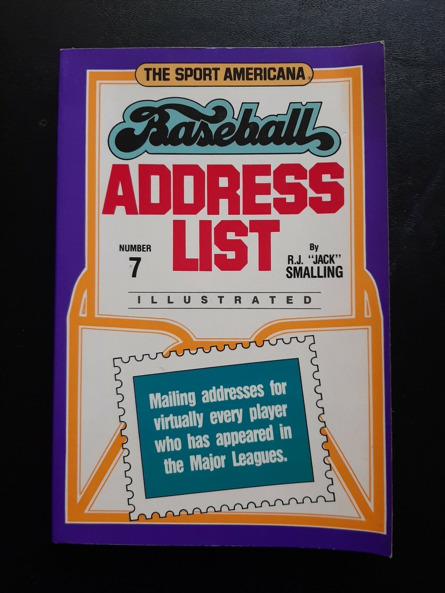 The Sport Americana Baseball Address List by RJ Jack Smalling